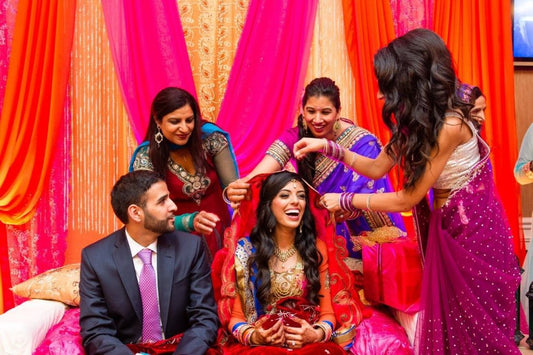 Chunni Karmai Engagement Sets for the Modern British Indian Bride