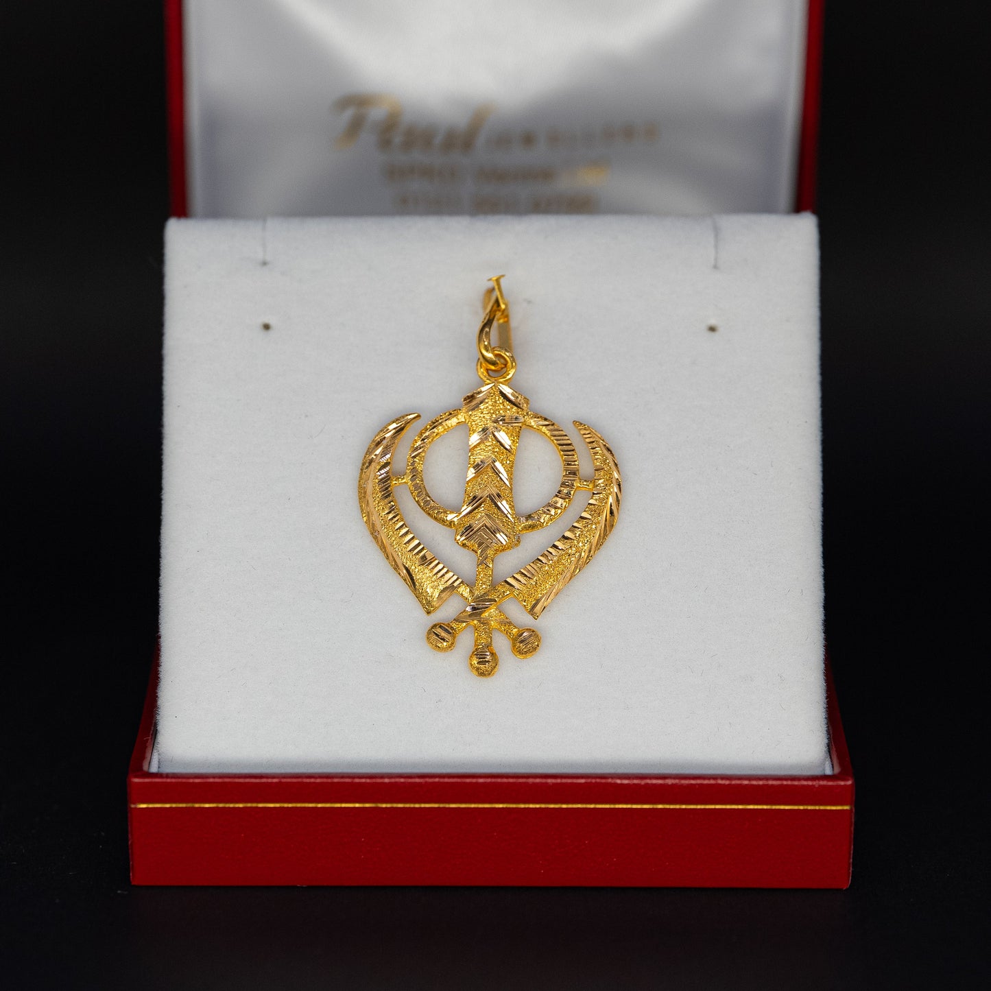 22ct Gold Traditional Khanda Pendant