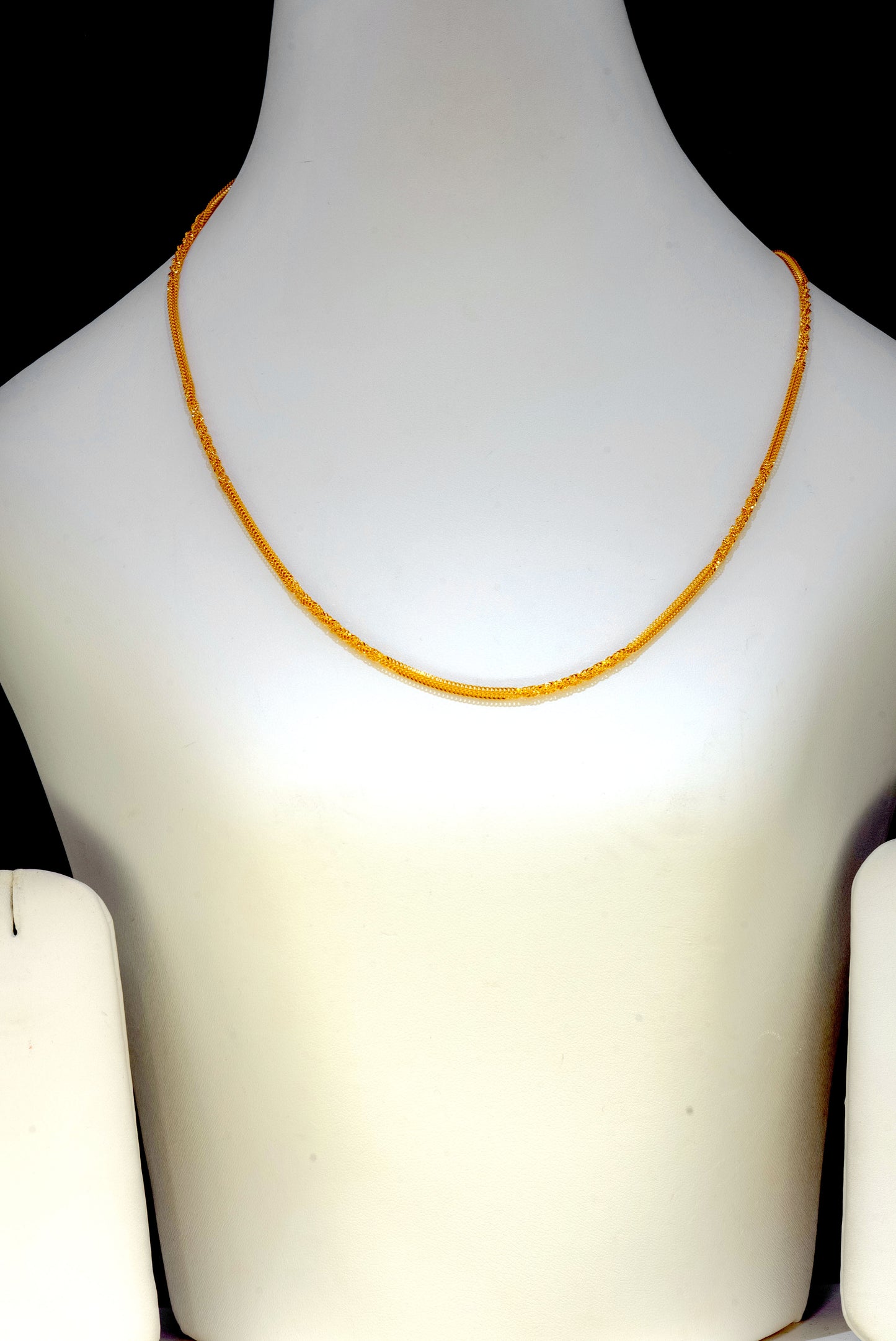 22ct Gold Twisted Chain – 16.5 inch