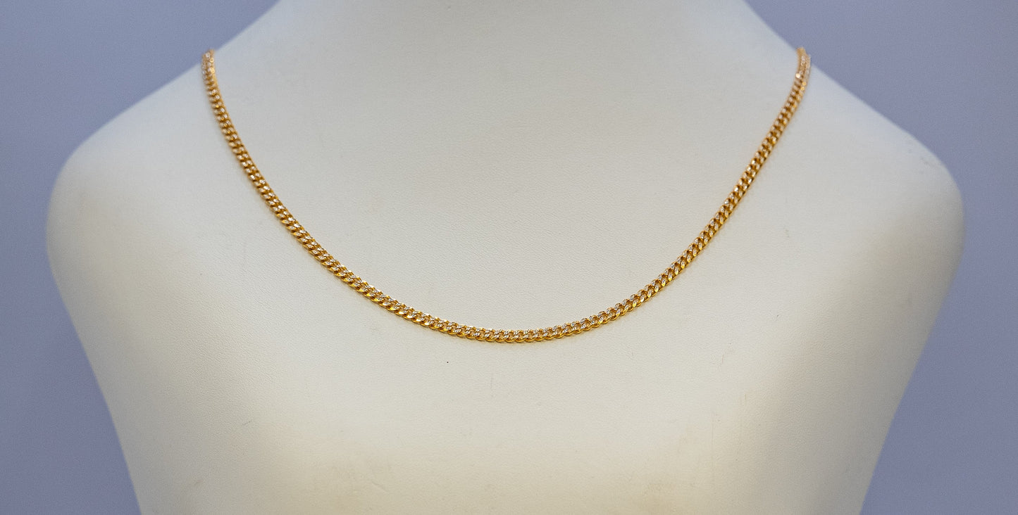 Gold Flat Link Chain