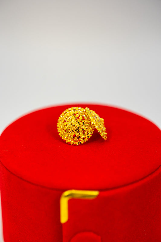 Round Gold Filigree Studs