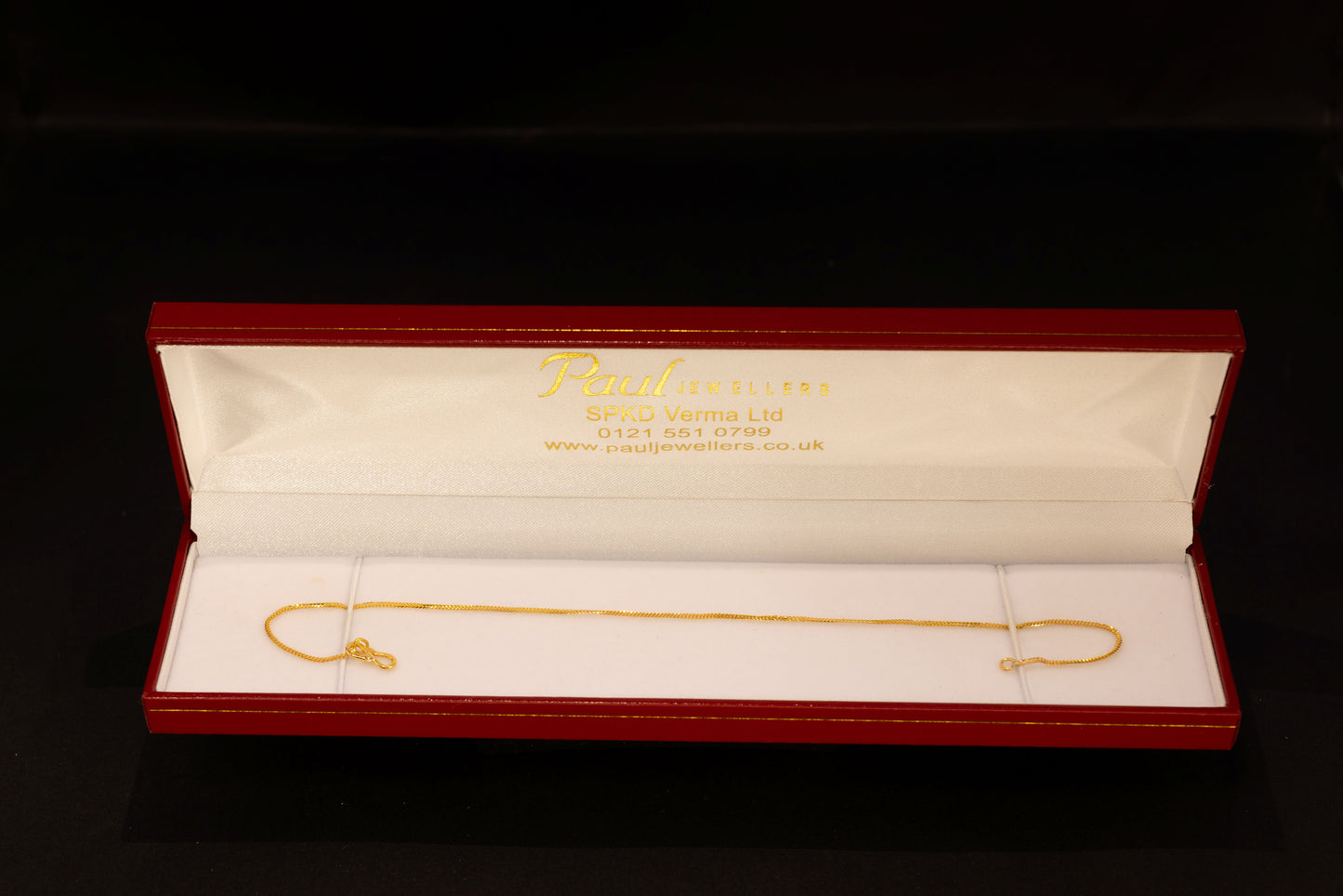 Fine 22ct Gold Ankle Chain - 10 inch