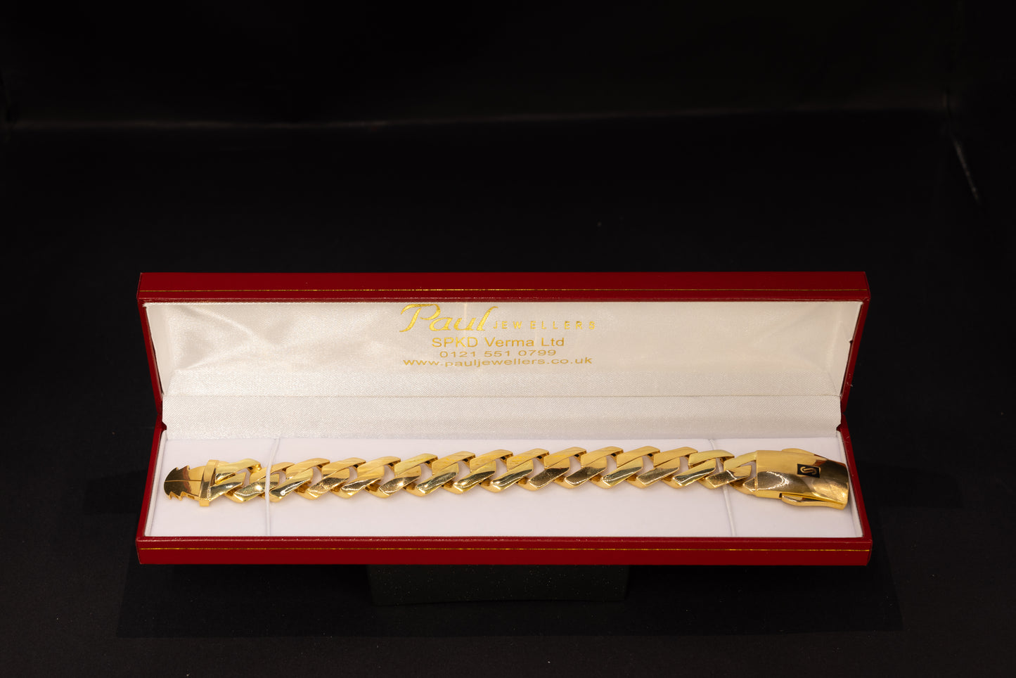 22ct Gold Chunky Cuban Link Bracelet