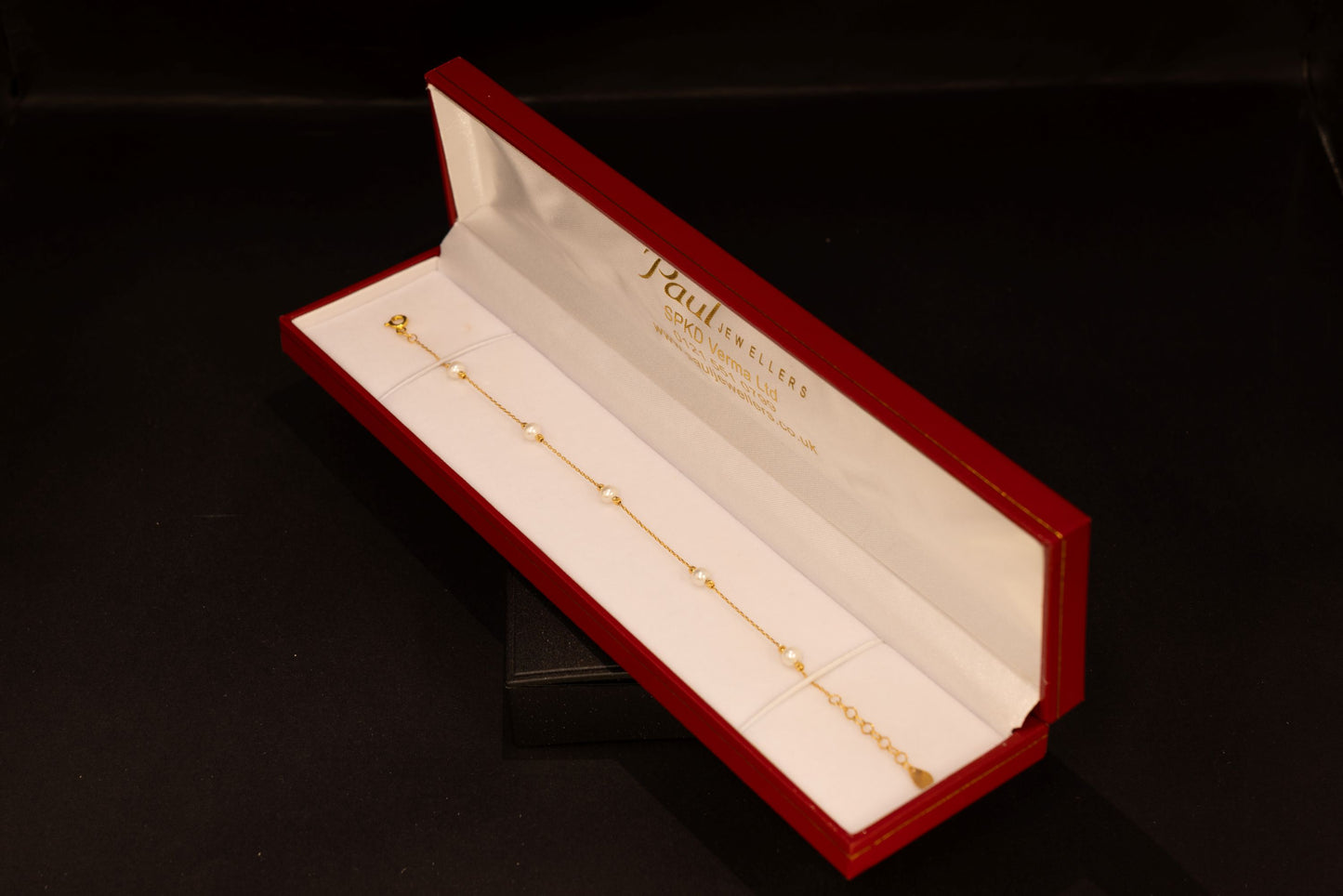 22ct Gold Real Pearl Bracelet