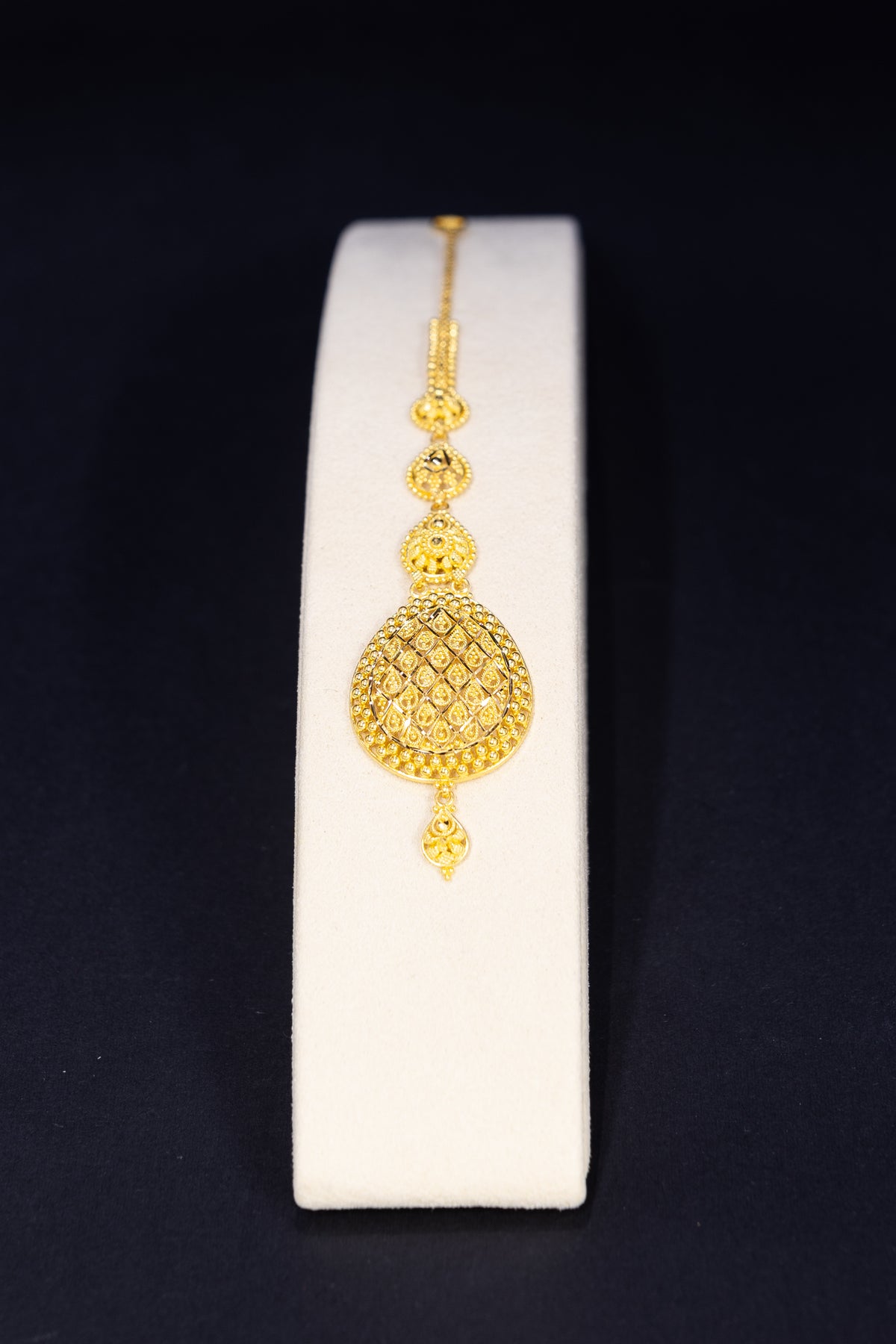22ct Gold Teardrop Tikka Headpiece