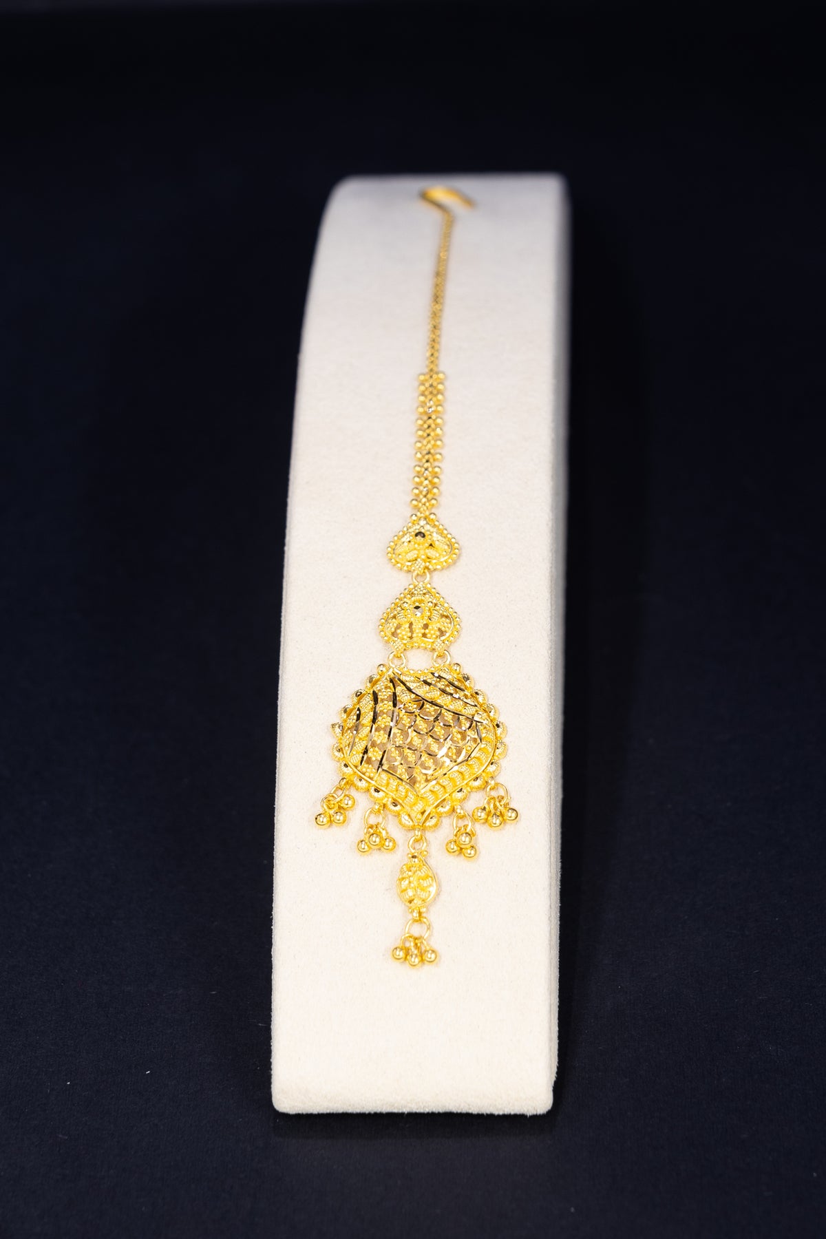 22ct Gold Tikka with Gold Bead Drops