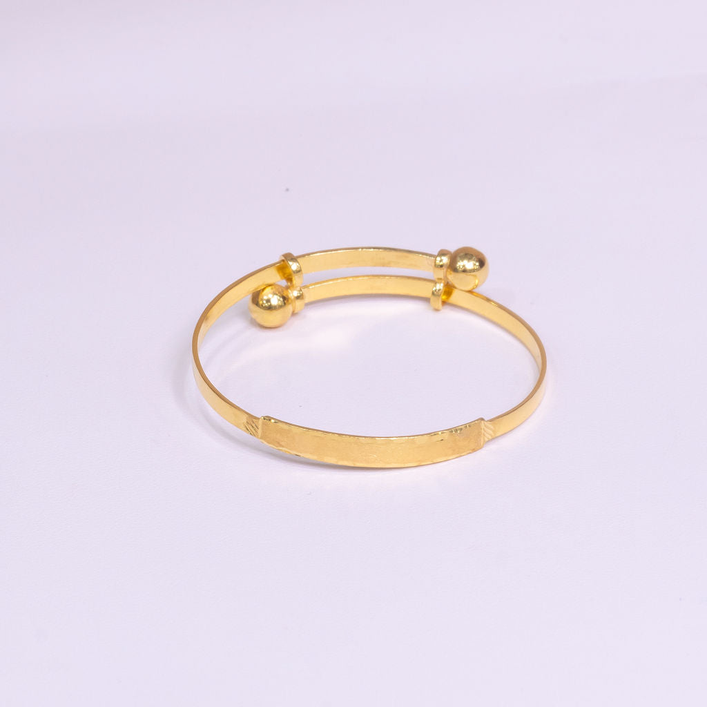 Children's ID Plated Gold Bangle