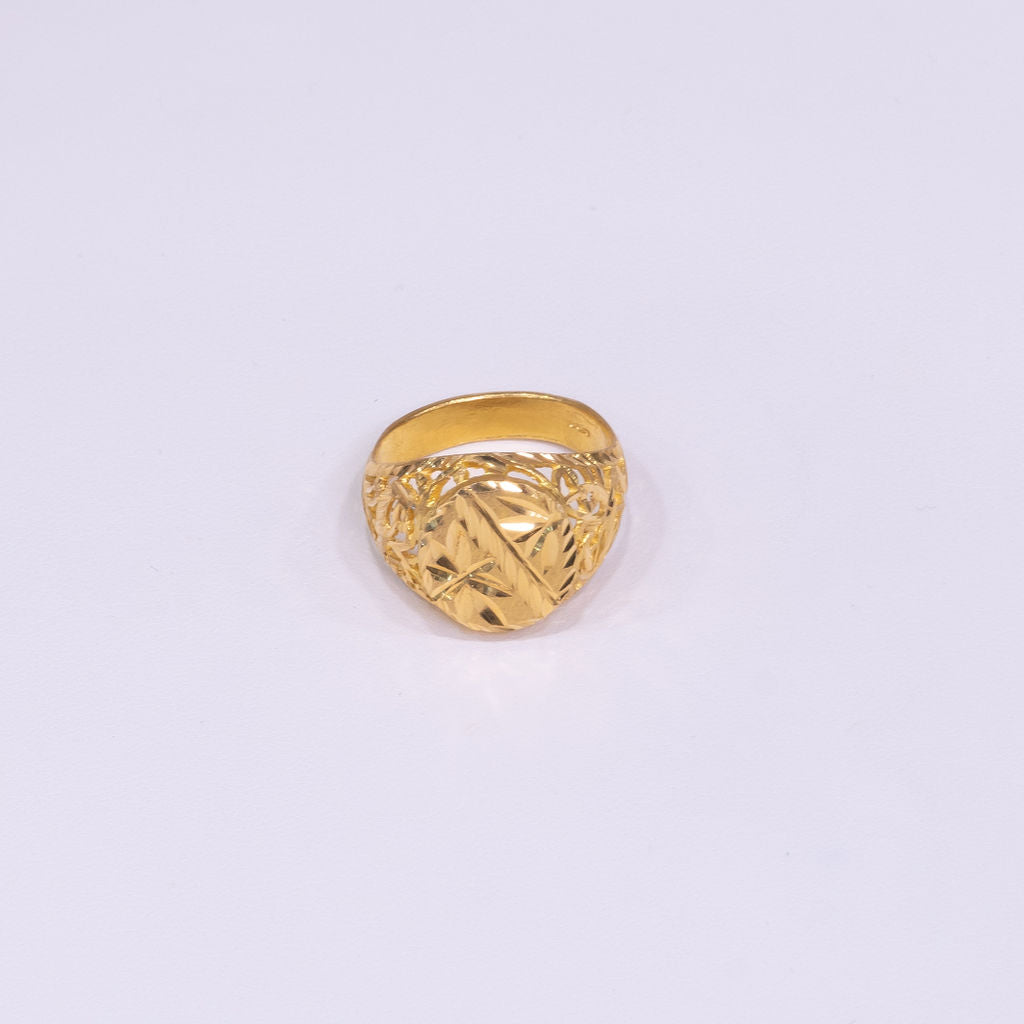 Men's Signet Diamond Cut Ring
