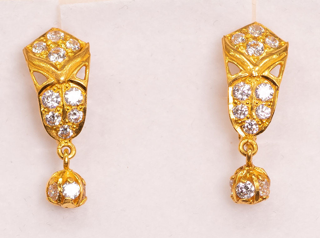 Gold and Pearl Earrings