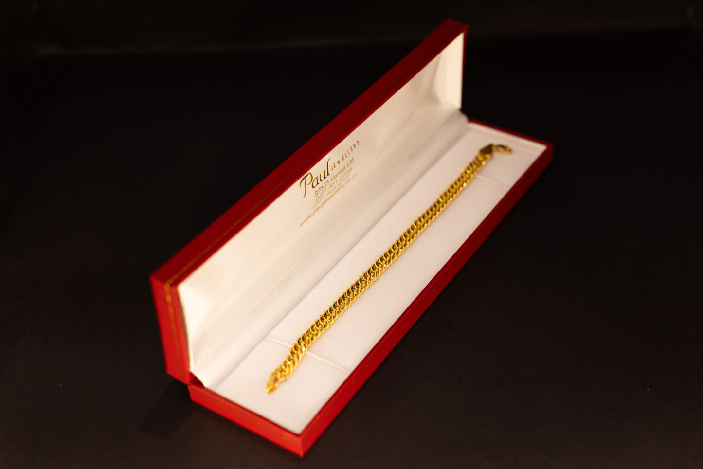 22ct Gold Polished Cuban Link Bracelet