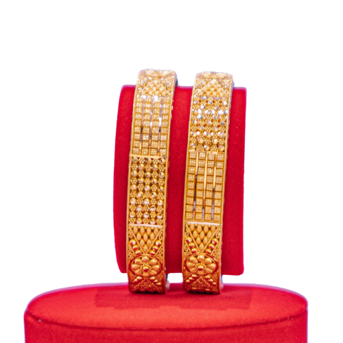 Pair of Wide Gold Bangles