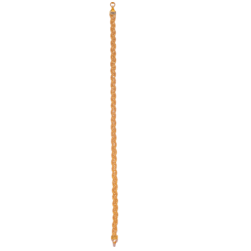 Ladies Plaited Gold Bracelet