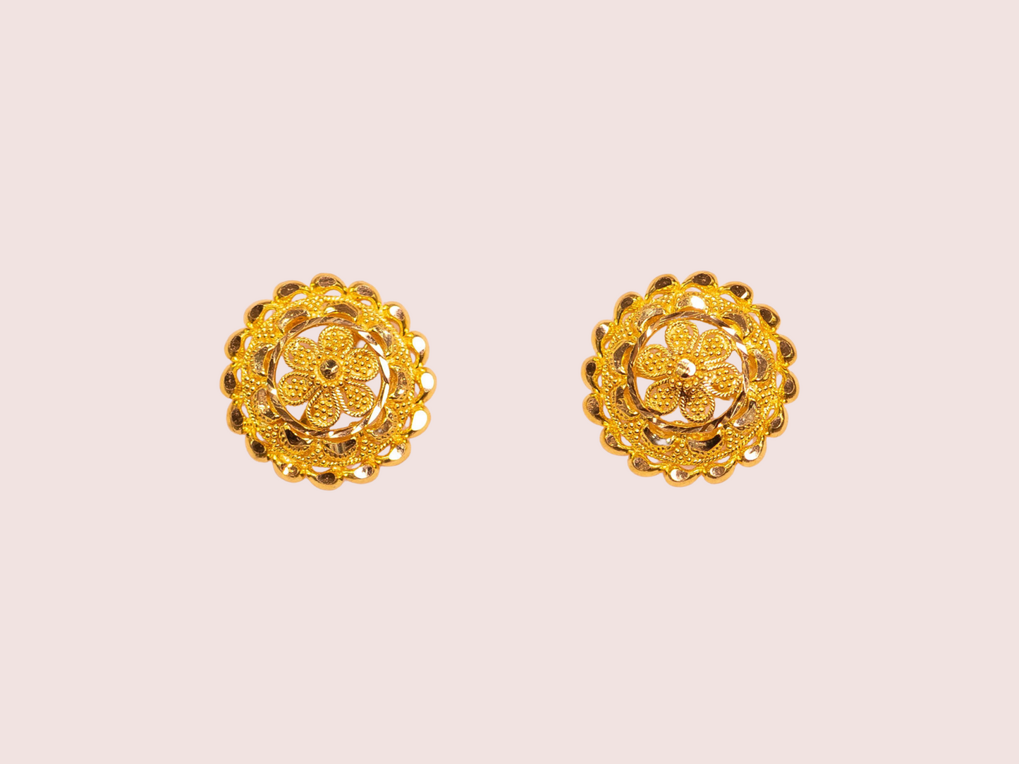 Gold Stud Earrings
