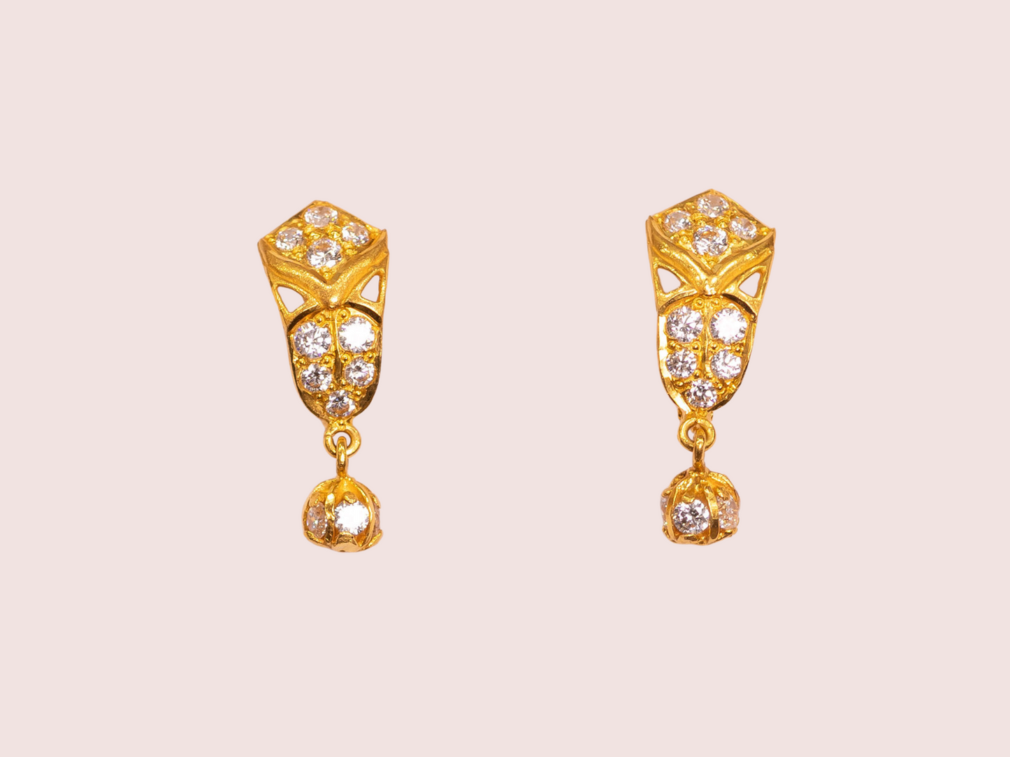 Gold and Pearl Earrings