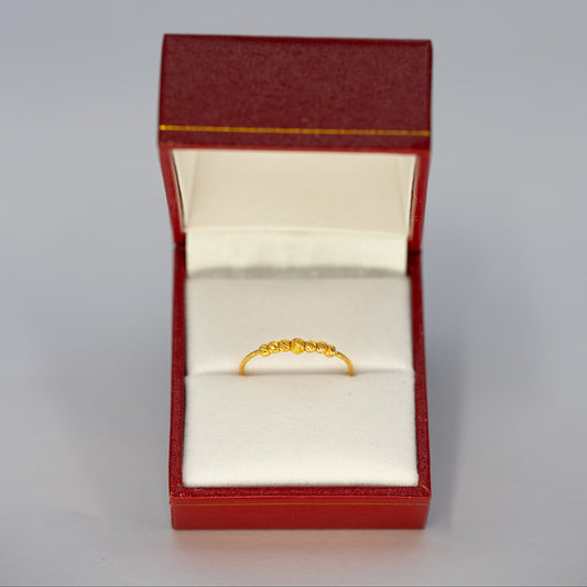 Delicate 22ct Gold CZ Ring