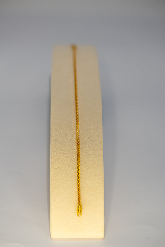 22ct Gold Fine Chain Bracelet