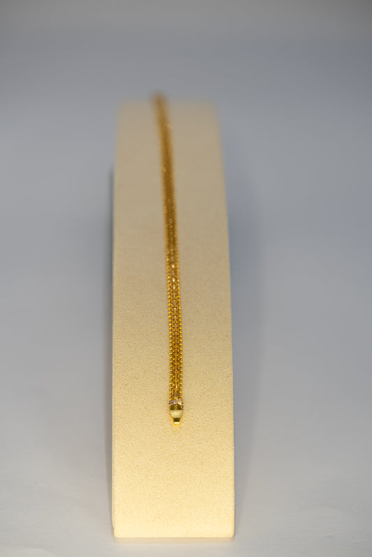 22ct Gold Flat Patterned Bracelet