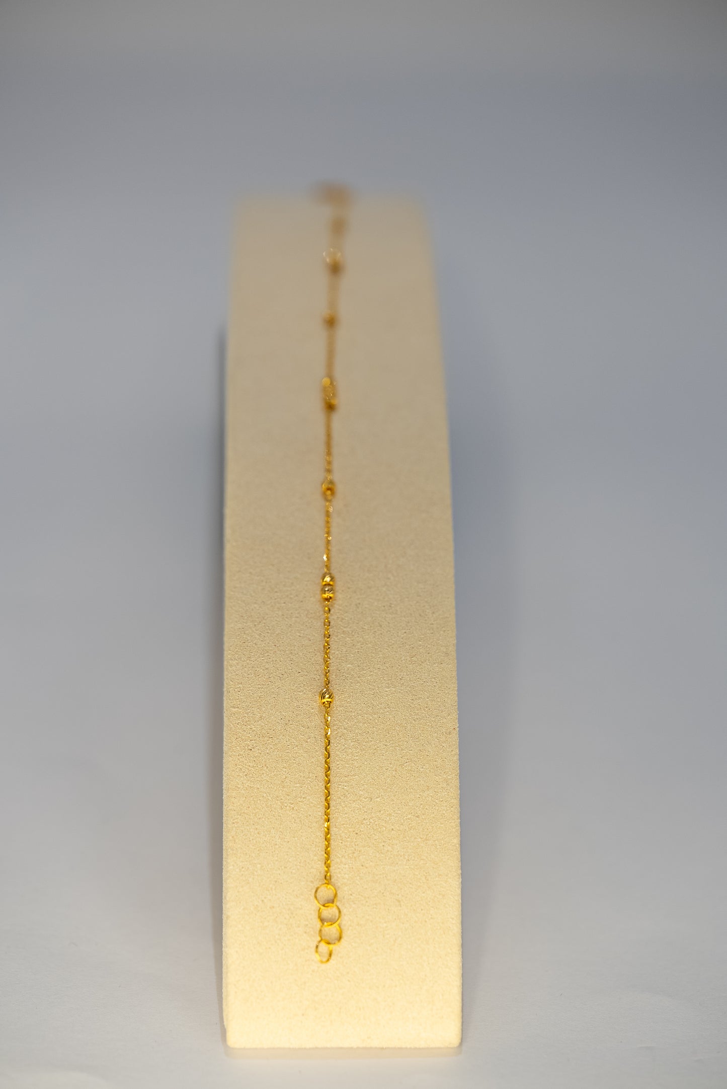 22ct Gold Beaded Chain Bracelet