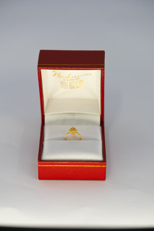 22ct Gold Children’s Geometric Ring