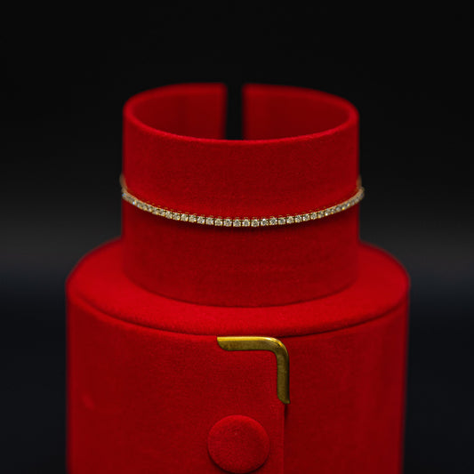 18ct Yellow Gold Diamond Bracelet