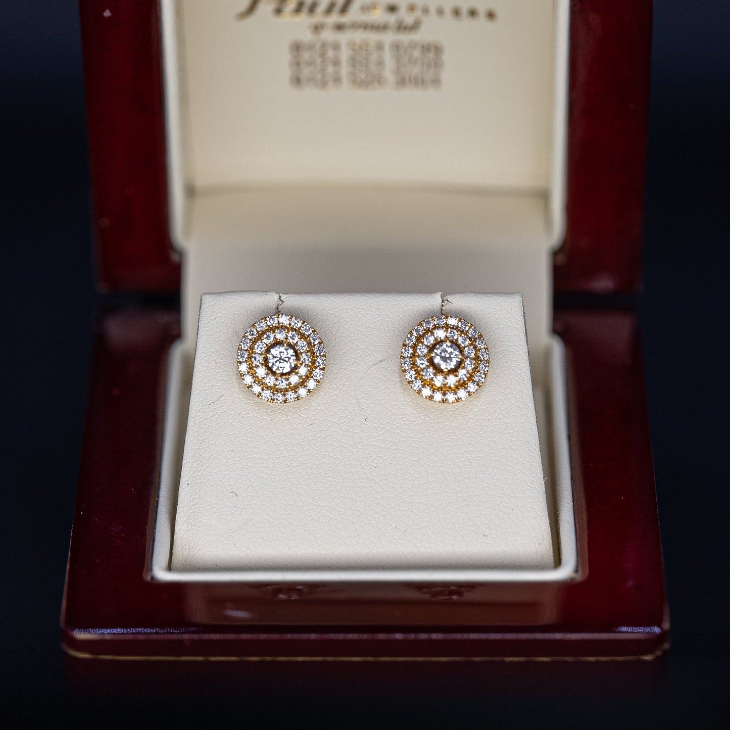 18ct Yellow Gold Diamond Earrings