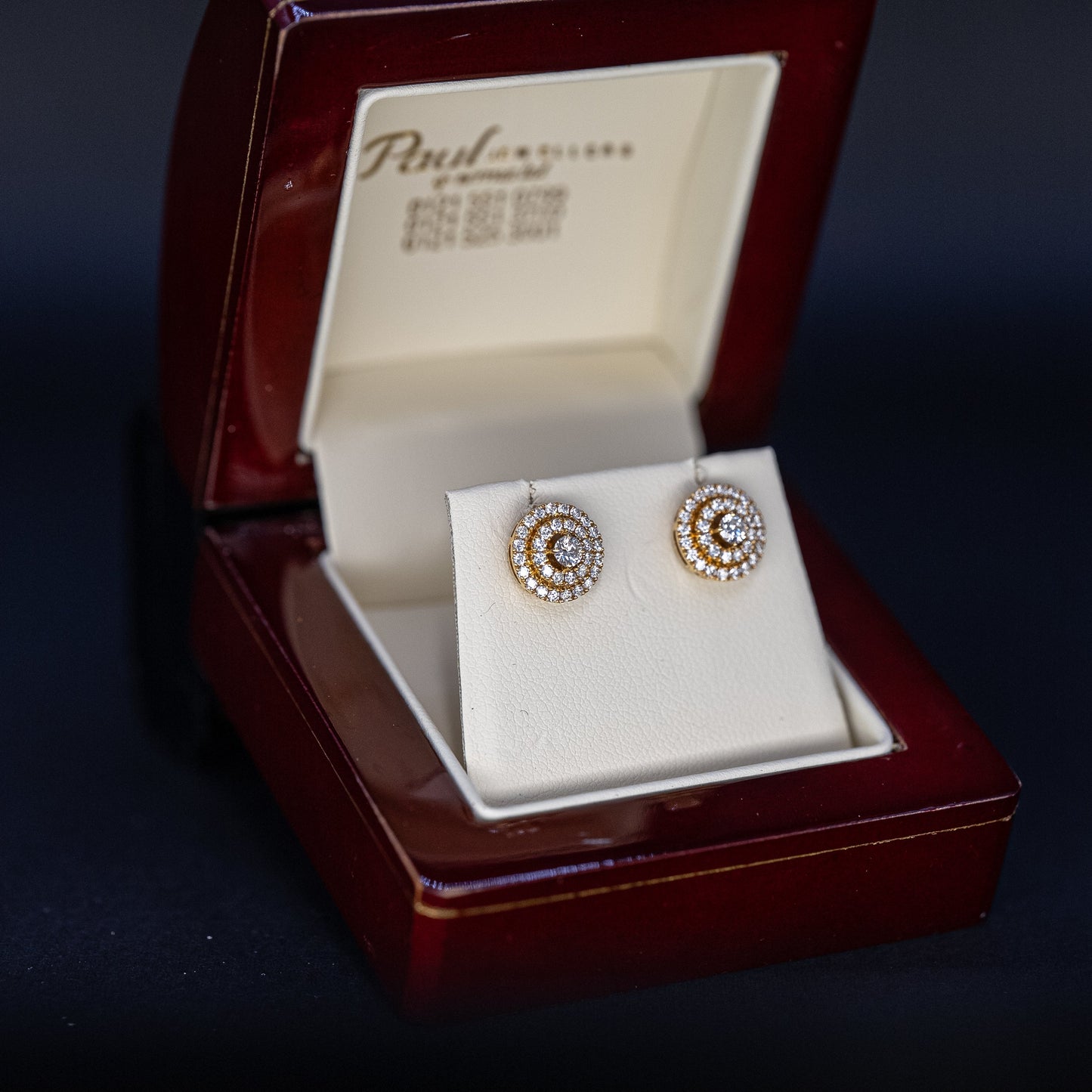 18ct Yellow Gold Diamond Earrings