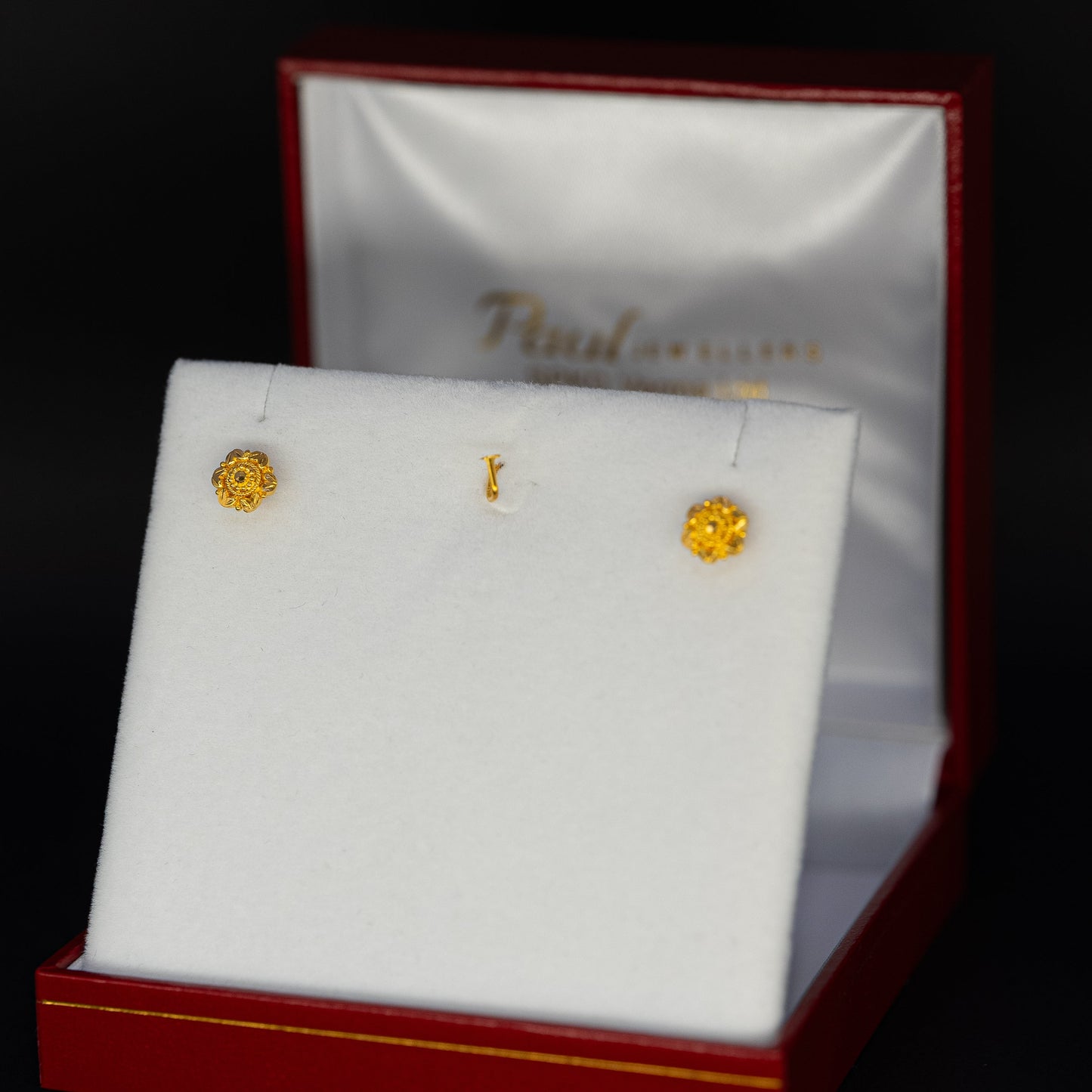 22ct Gold Mini Blossom Stud Earrings
