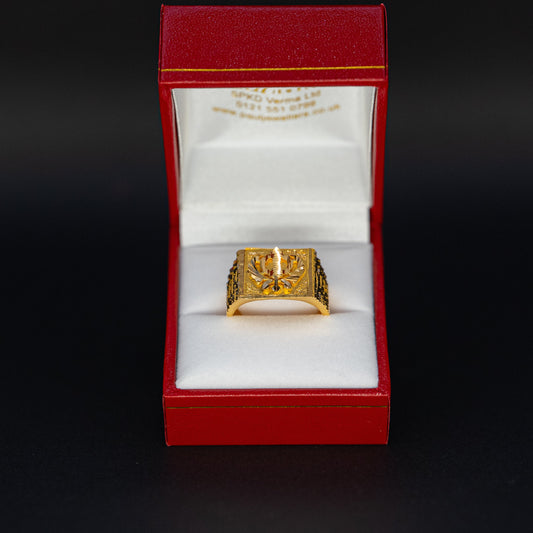 Men’s 22ct Gold Khanda Signet Ring