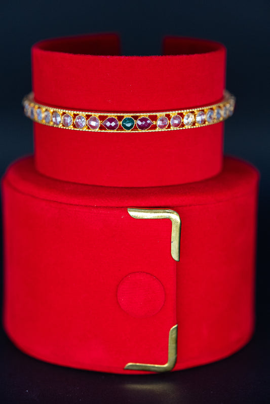 22ct Gold Gem-Set Bangle