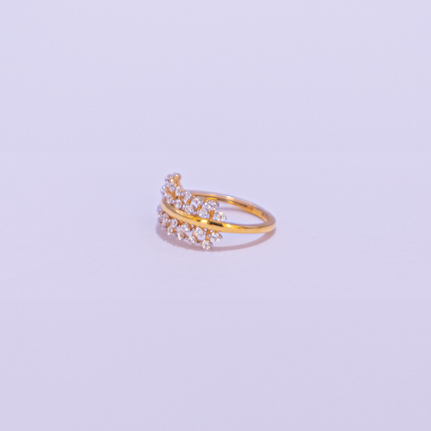 Ladies CZ Stone Gold Ring