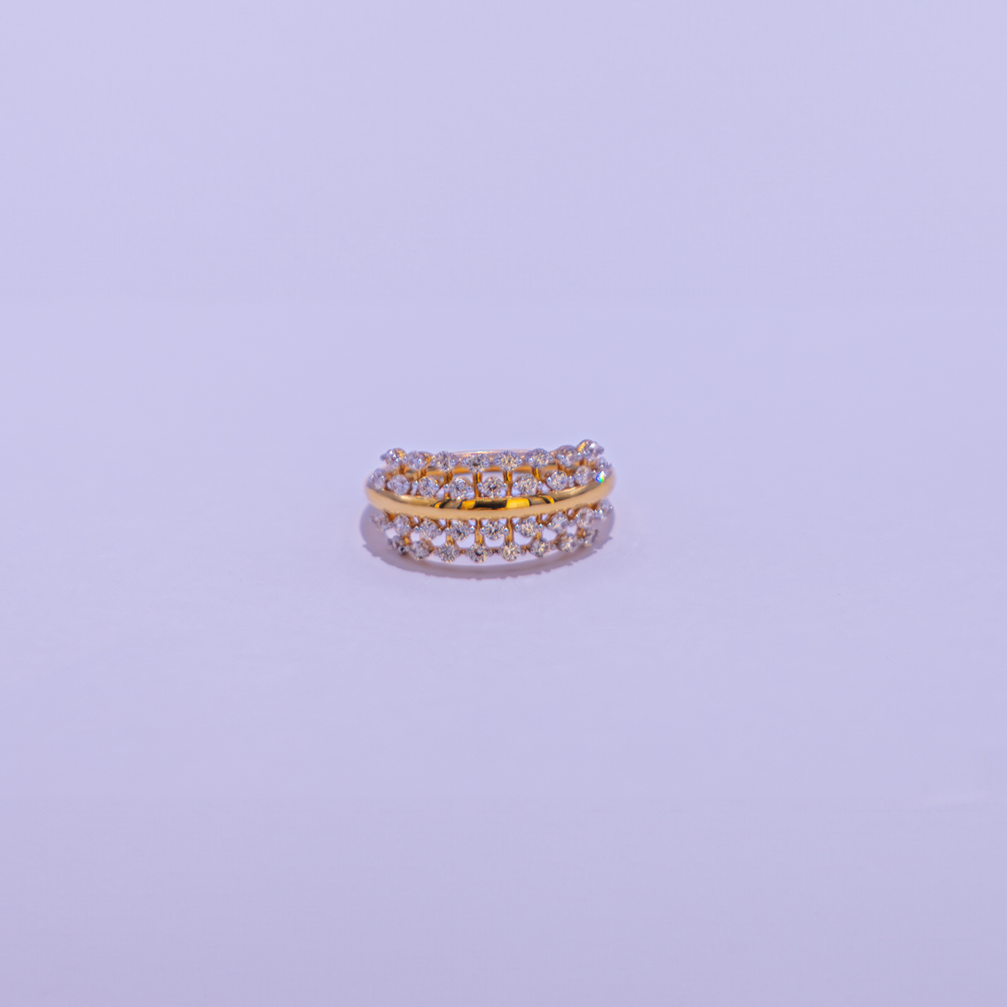 Ladies CZ Stone Gold Ring