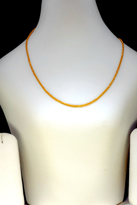 22ct Gold Twisted Chain – 16.5 inch