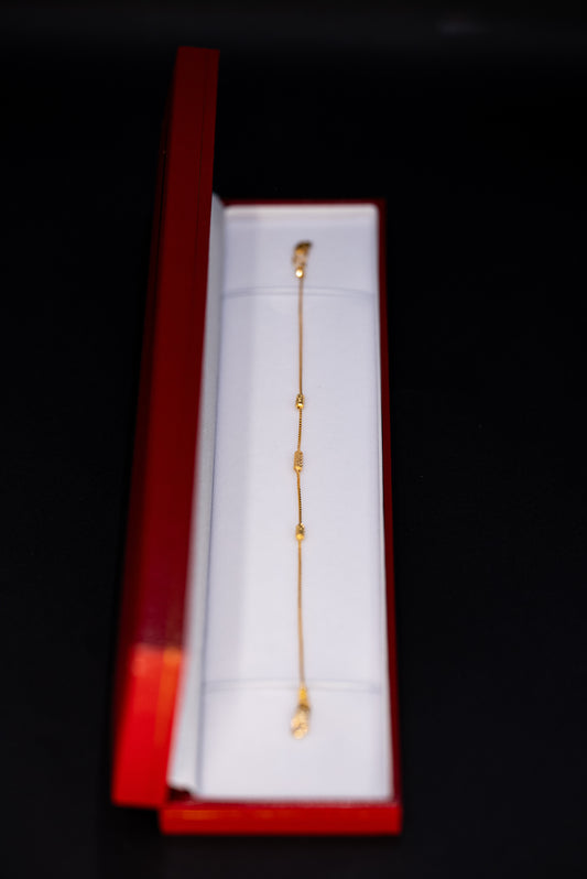 22ct Gold Bead Detail Bracelet