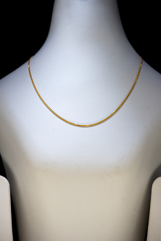 22ct Gold Snake Chain – 16 Inches