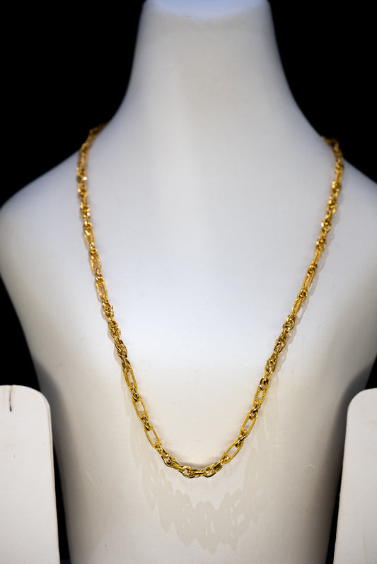 22ct Gold Statement Link Chain – 22 Inches