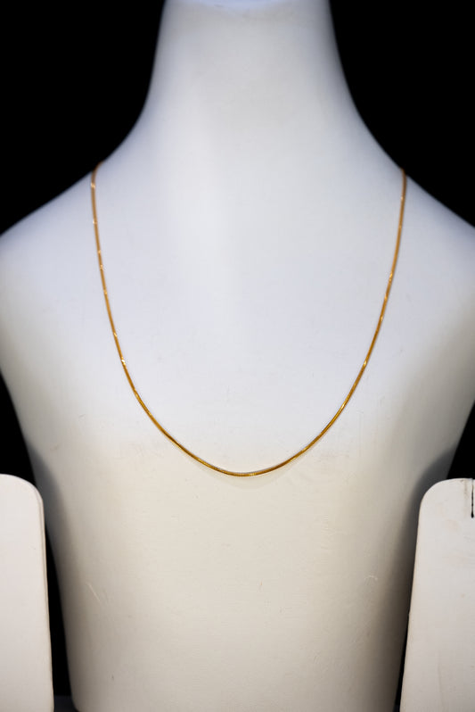 22ct Gold Snake Chain – 19 Inches