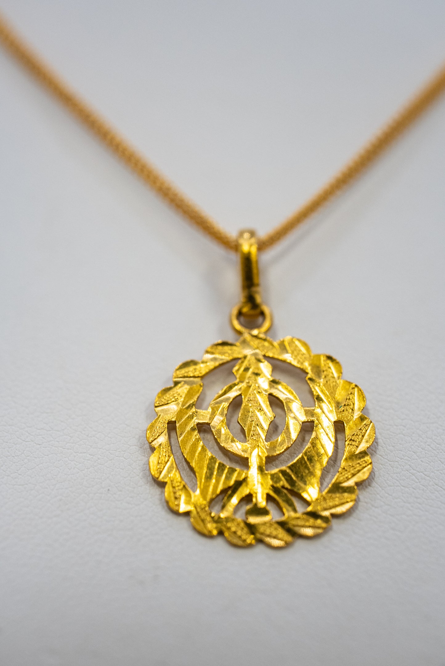 Gold Khanda Pendant