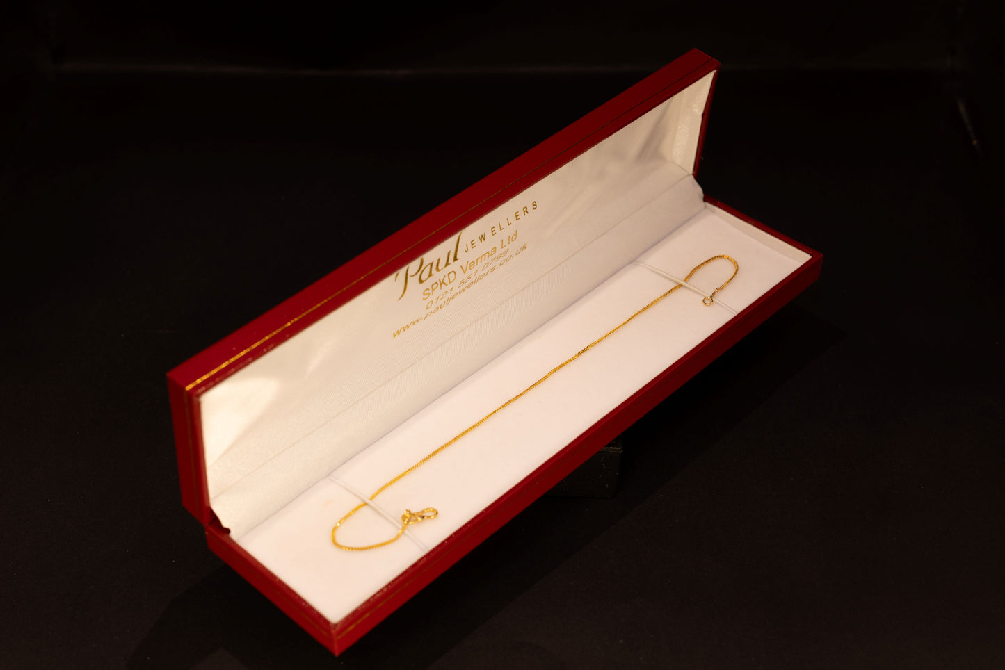 Fine 22ct Gold Ankle Chain - 10 inch