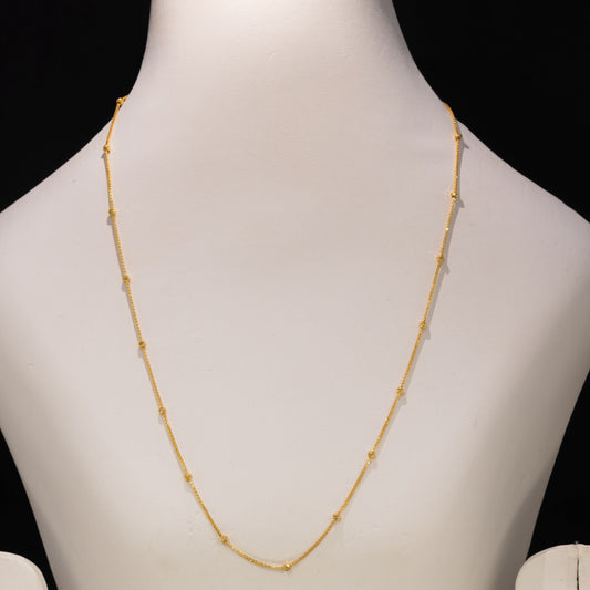 22ct Gold Beaded Chain