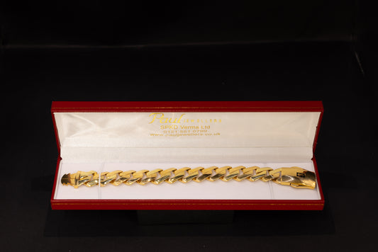 22ct Gold Chunky Cuban Link Bracelet