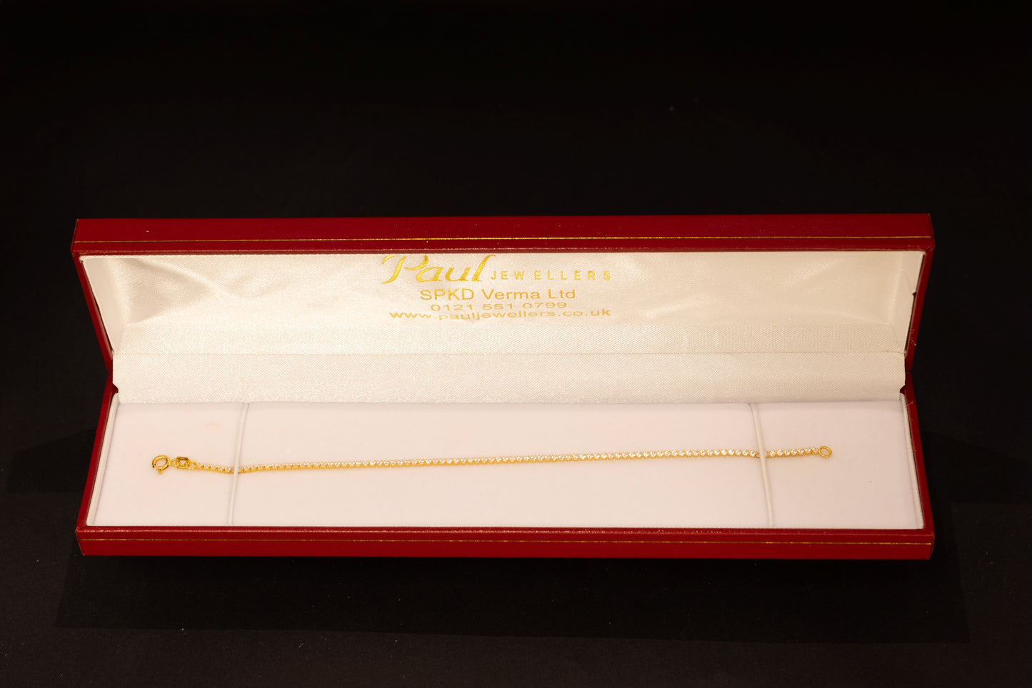 22ct Gold CZ Tennis Bracelet