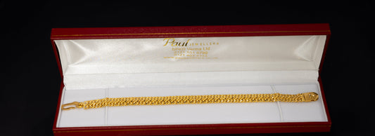 22ct Gold Double Cuban Link Bracelet