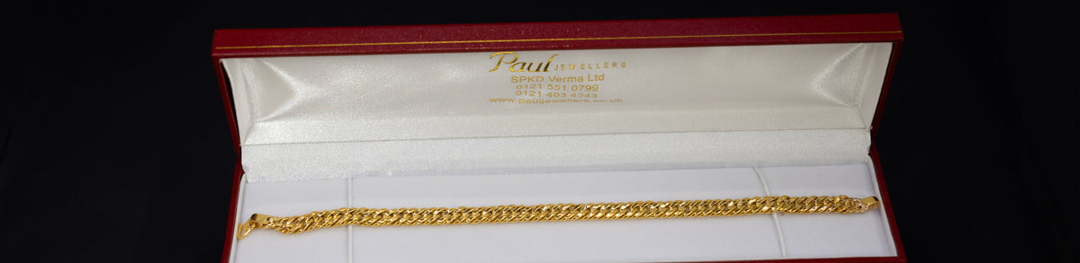 22ct Gold Fine Cuban Link Bracelet