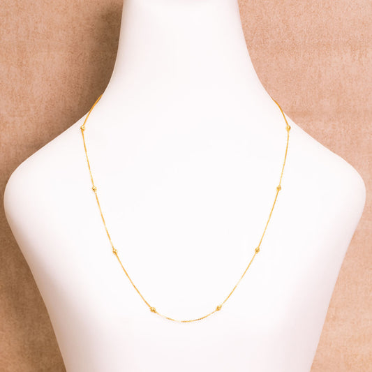 Spaced Gold Ball Chain
