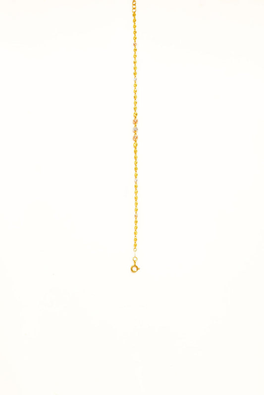 3 Coloured Gold Bracelet