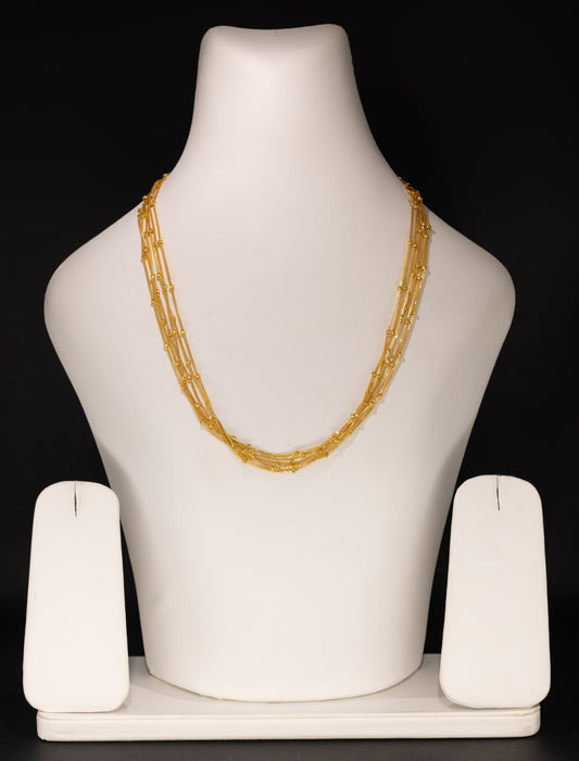 22ct Gold 18 Inch Six Strand Chain Set