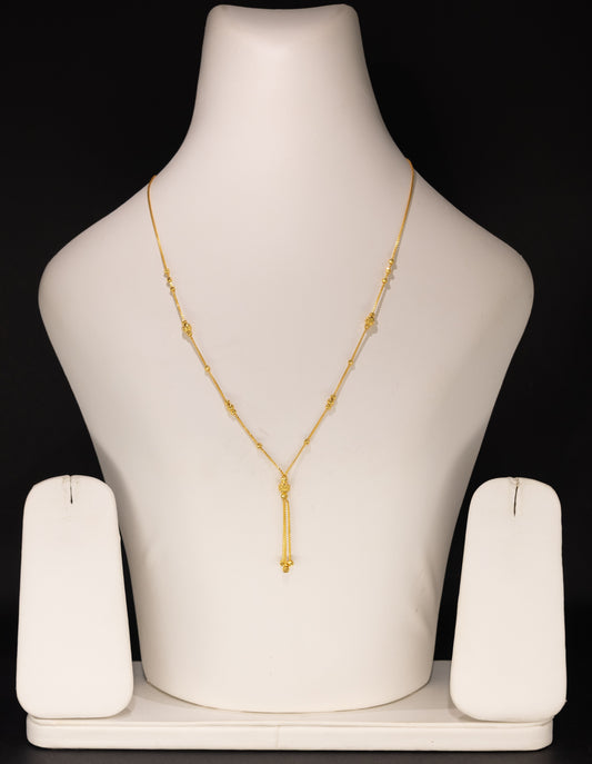 22ct Gold 18 Inch Tassel Detail Chain