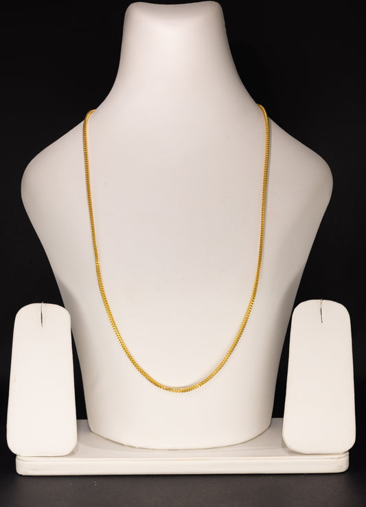 22ct Gold 22 Inch Flat Curb Chain