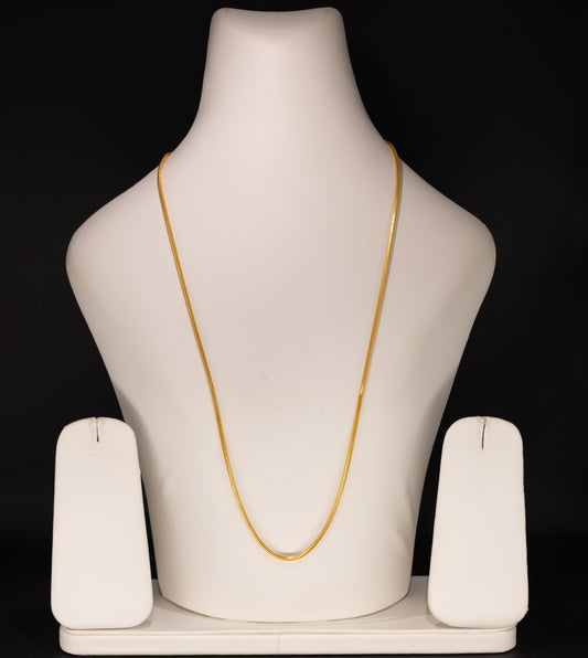 Long 22ct Gold Snake Chain 22 Inch