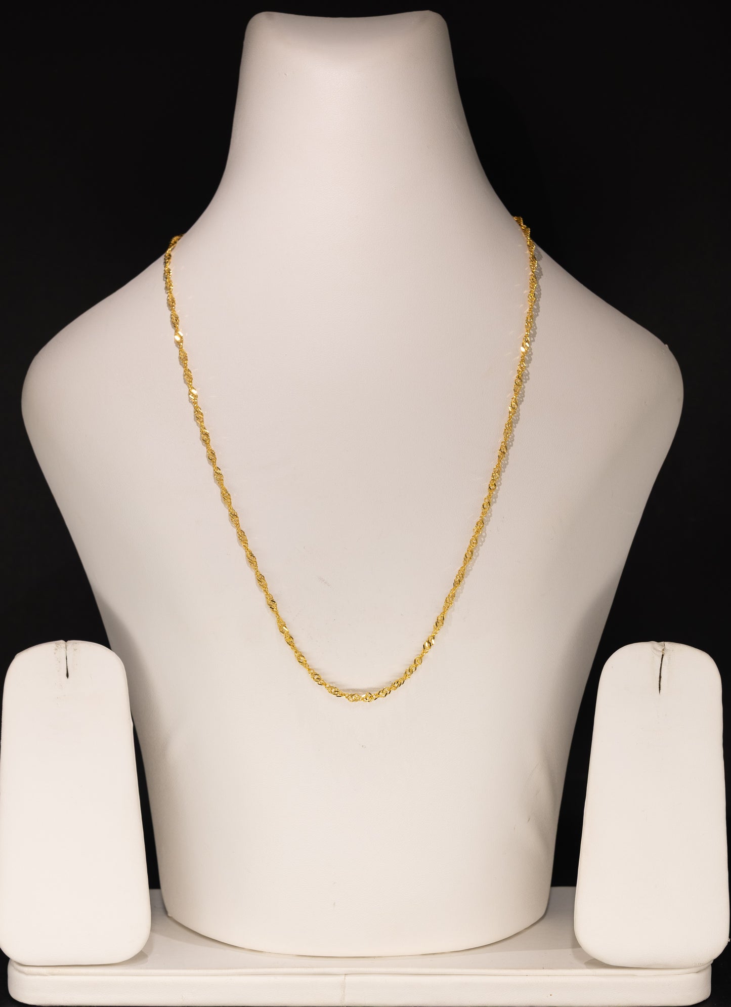 22ct Gold Twisted Rope Chain 19 Inch